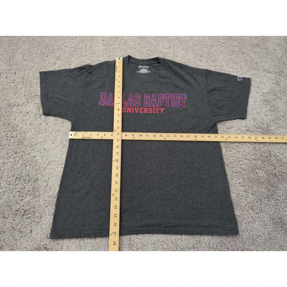 Dalls Baptist‎ University T Shirt Mens Large Gray Short Sleeve NCAA Champion - Picture 5 of 7